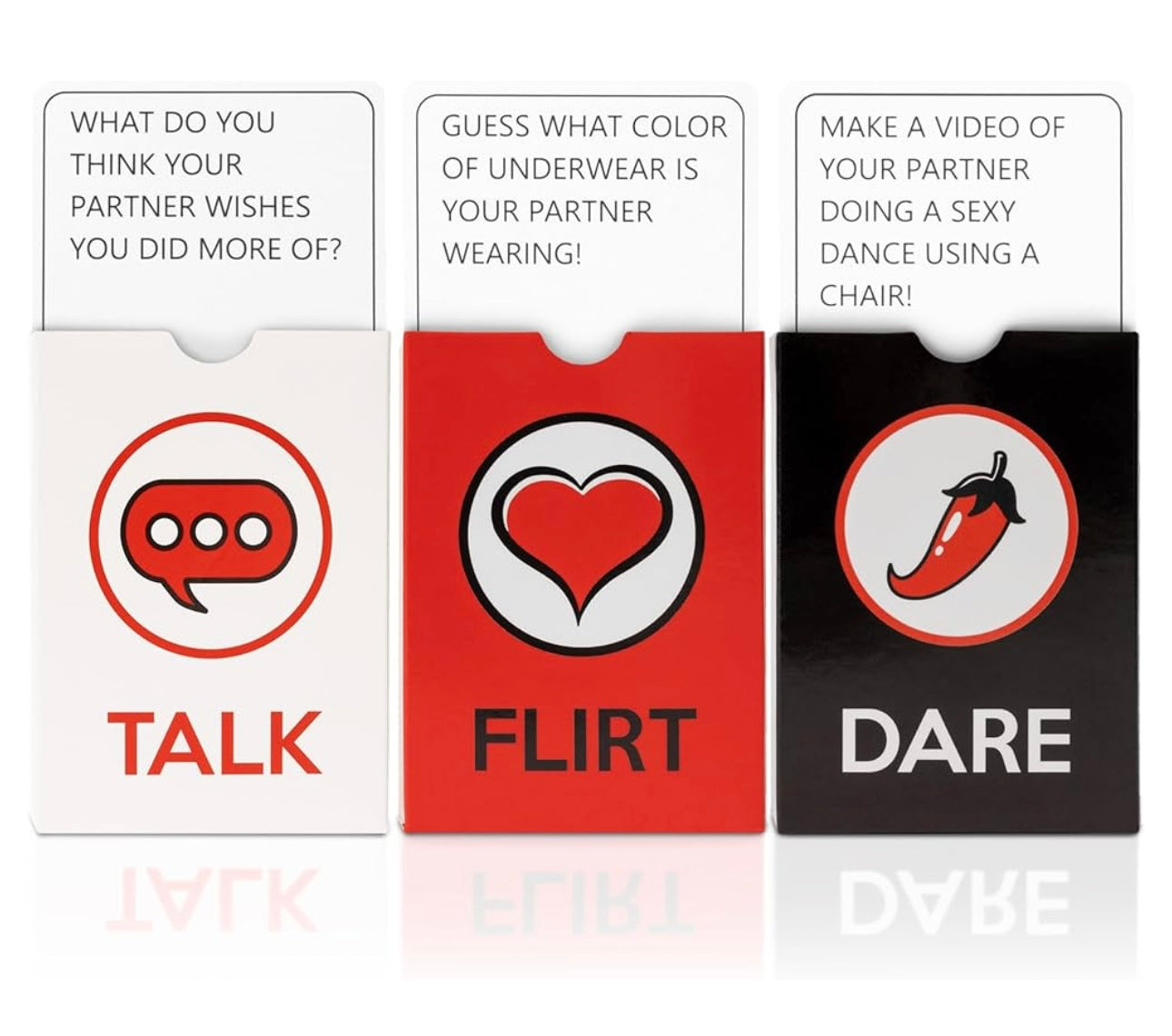Talk, Flirt, Dare Cards