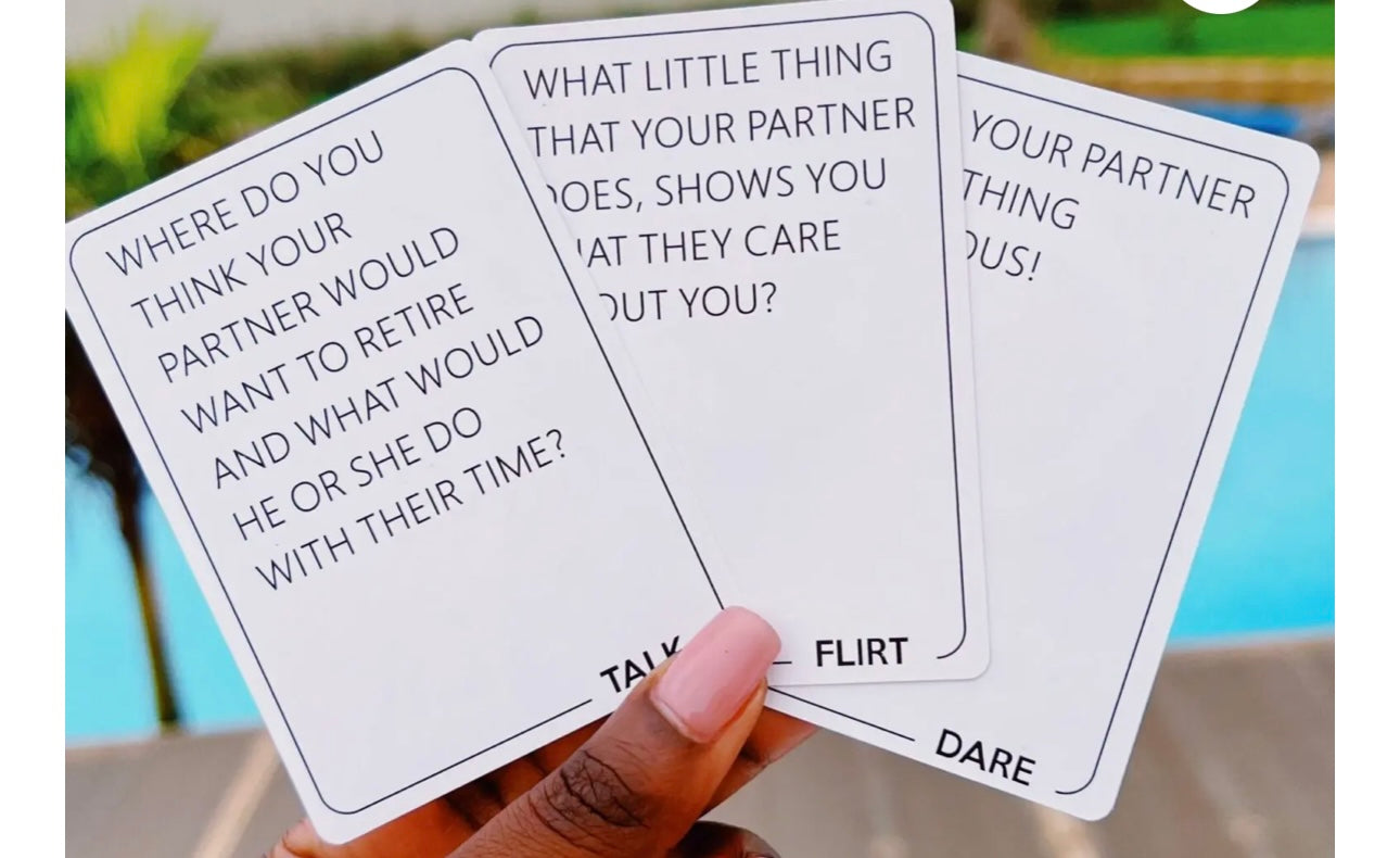 Talk, Flirt, Dare Cards